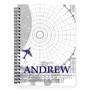 Navigation Grayscale Spiral Notebook