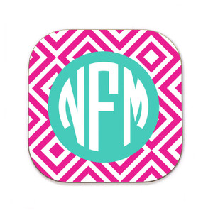 Pink Tiles Coaster Pink Tiles Coaster