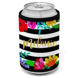 Mia Floral Can Cooler