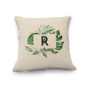 Palm Splendor Natural Pillow Cover