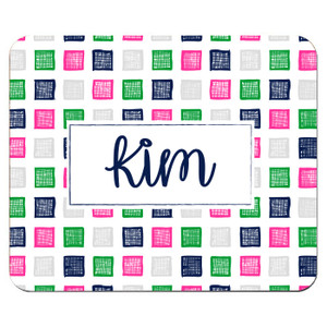 Razzle Pink Color Cubes Mouse Pad