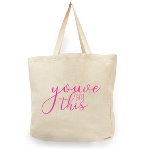 You've Got This Natural Shopper Tote