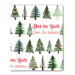 Sketched Trees Personalized Gift Wrap Sketched Trees Personalized Gift Wrap