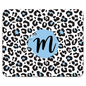 Blue Leopard Mouse Pad Blue Leopard Mouse Pad