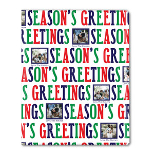 Big Greetings Personalized Gift Wrap- Navy