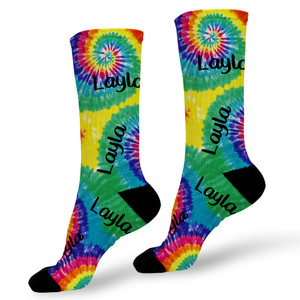 Tie-Dye Personalized Socks