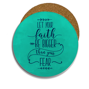 Let Your Faith Sandstone Coaster Let Your Faith Sandstone Coaster