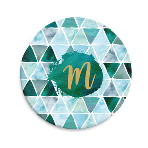 Watercolor Triangles Sandstone Coaster Watercolor Triangles Sandstone Coaster