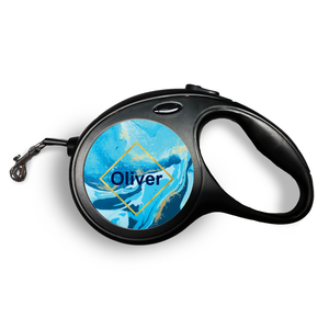 Ocean Marble Retractable Pet Leash
