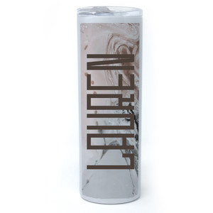 Blush Marble Slim Tumbler 20 oz. Blush Marble Slim Tumbler 20 oz.