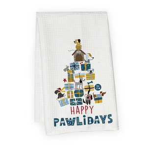 Happy Pawlidays Microfiber Hand Towel