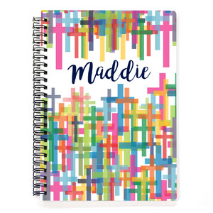 Layered Crosses Spiral Notebook