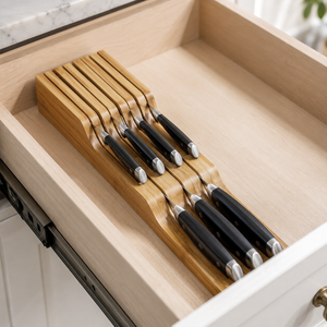 Bamboo Knife Organizer