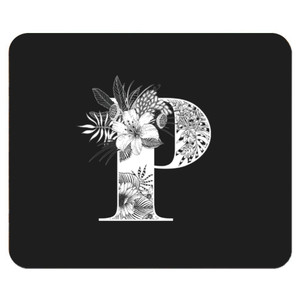 Botanical Letter Mouse Pad Botanical Letter Mouse Pad