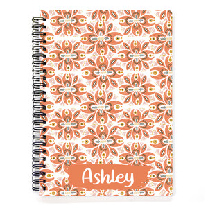Coral Boho Spiral Notebook Coral Boho Spiral Notebook