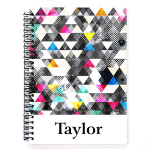 Grunge Triangles Spiral Notebook Grunge Triangles Spiral Notebook