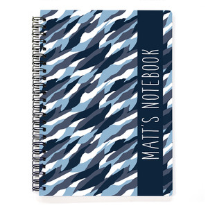 Cool Water Camo Spiral Notebook Cool Water Camo Spiral Notebook