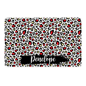 Red Leopard Pet Mat