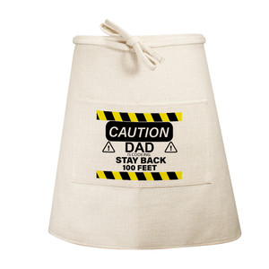 Caution Stay Back Waist Apron