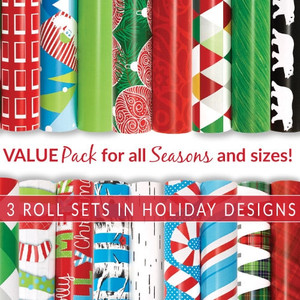 Christmas 3 Roll Value Pack