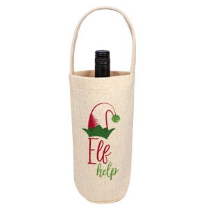 Elf Help Linen Bottle Tote