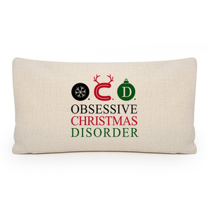 Obsessive Christmas Lumbar Pillow Cover