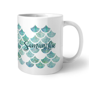 Sea Blue Scales Coffee Mug