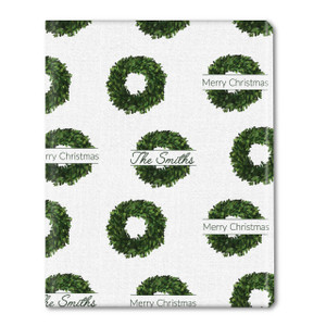 Boxwood Wreaths Personalized Gift Wrap Boxwood Wreaths Personalized Gift Wrap
