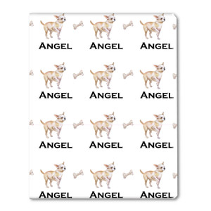 Watercolor Chihuahua Personalized Gift Wrap Watercolor Chihuahua Personalized Gift Wrap