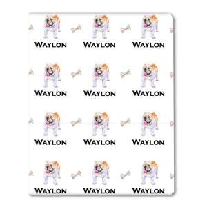Watercolor English Bulldog Personalized Gift Wrap Watercolor English Bulldog Personalized Gift Wrap