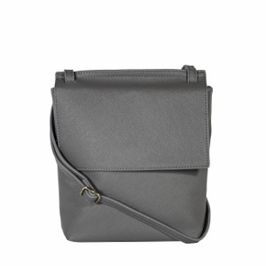 Dk Gray Front Flap Crossbody Dk Gray Front Flap Crossbody