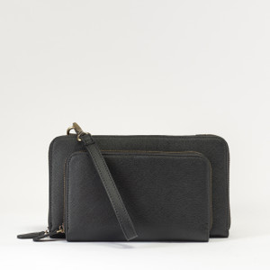 Wren Convertible Wristlet- Midnight Black Wren Convertible Wristlet- Midnight Black