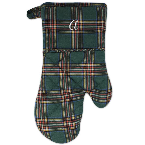 Hunter Plaid Oven Mitt- Embroidered