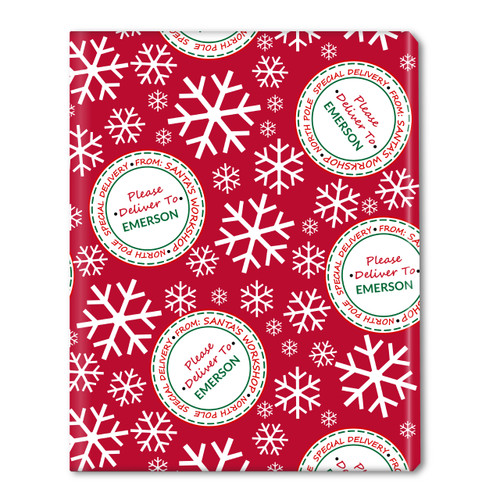 Special Delivery Personalized Gift Wrap