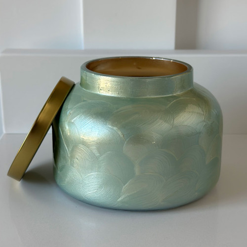 Sea Glass Capiz Jar Candle