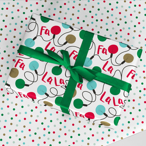 FA LA LA Christmas Wrapping Paper - Single Roll