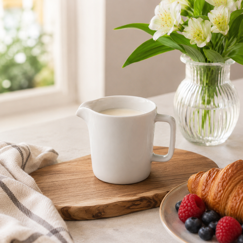 Stoneware Creamer/Syrup Dispenser