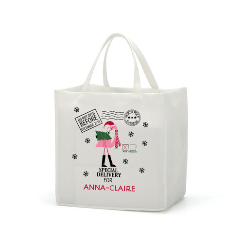 Flamingo Do Not Open Small Gift Tote