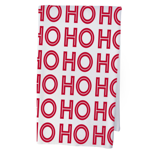 Repeating HoHoHo Ultra Fiber Hand Towel