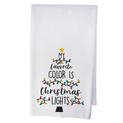 Favorite Color Christmas Lights Ultra Fiber Hand Towel