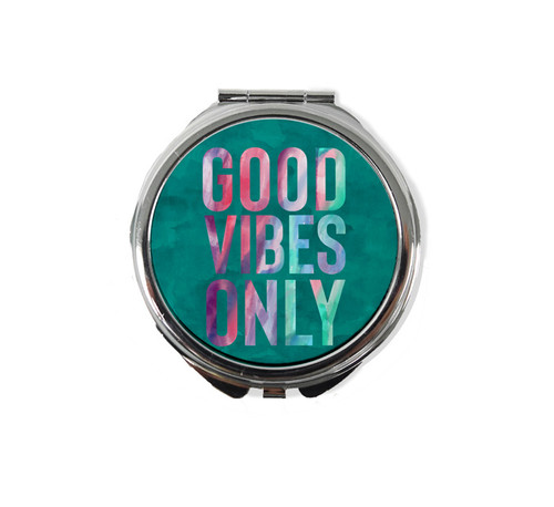 Good Vibes Only Compact Mirror