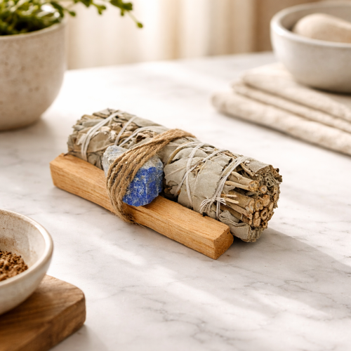 Sage, Stone & Palo Santo Smudge Bundle