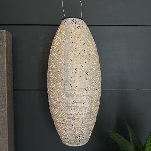 Deco Long Oval Hanging Lantern