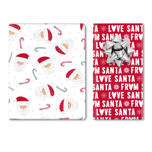 From Santa Love Santa JUMBO Roll Wrap