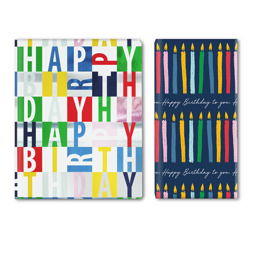 Birthday Blocks JUMBO Roll Wrap