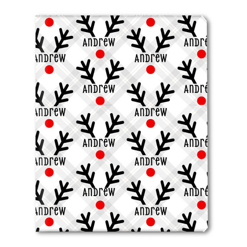 Named Reindeer Personalized Gift Wrap