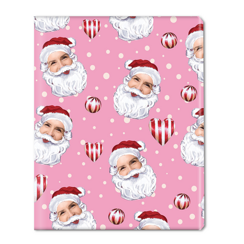Vintage Santa Photo Personalized Gift Wrap