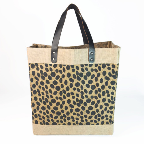 Cheetah Provisions Burlap Tote
