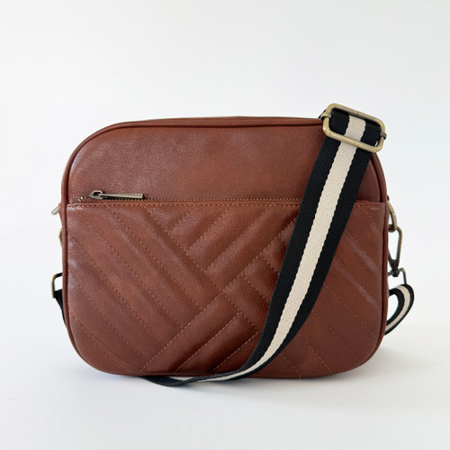 Commuter Crossbody Bag - Brown - NEW