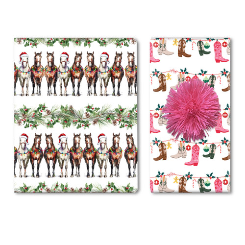 Western Holidays Roll Wrap